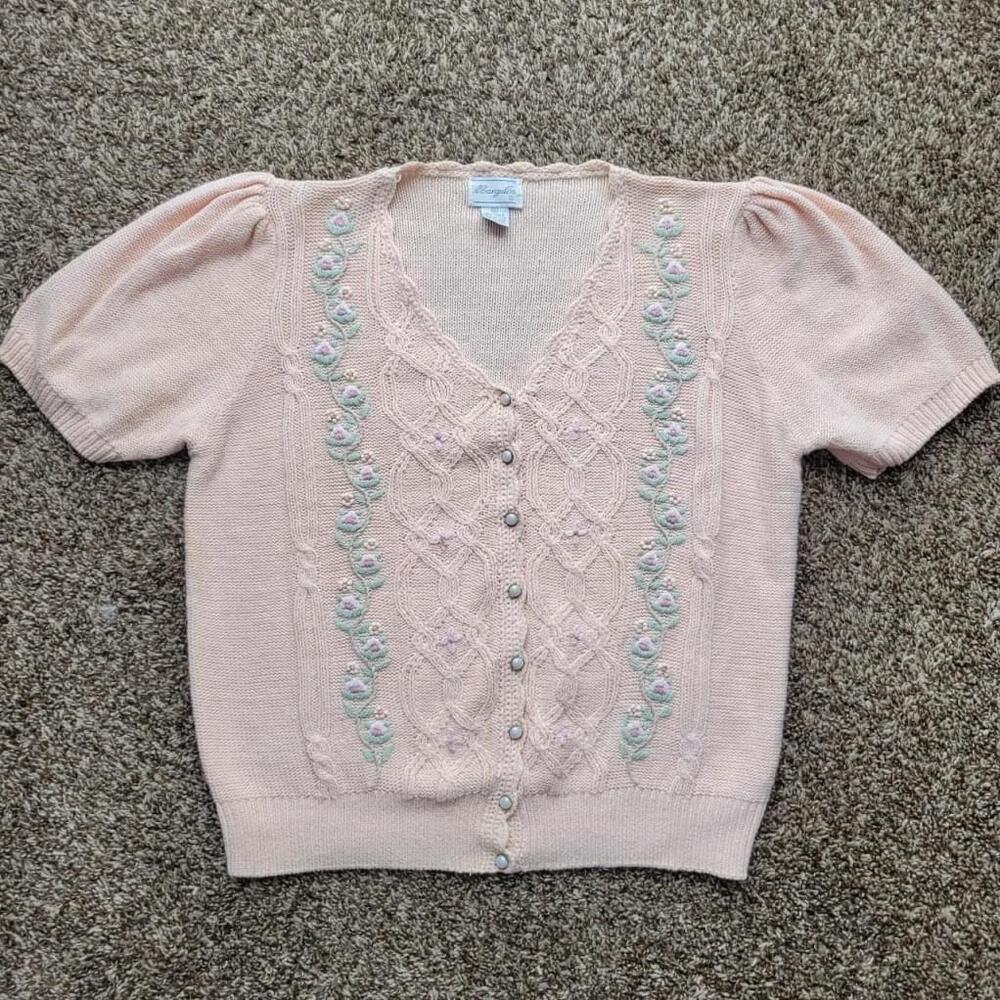 Vintage Embroidered Sweater Top
